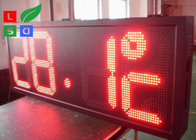 P10 Red LED Digital Time And Temperature Display Programmable Digital Signs