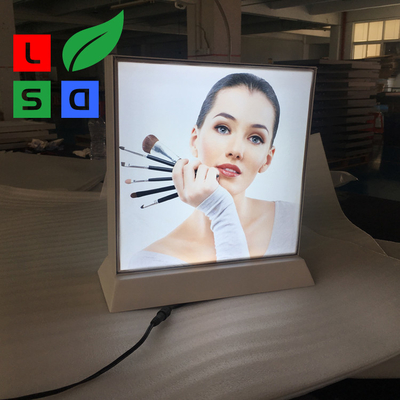 LSD ডাবল সাইড 2835SMD নেতৃত্বাধীন ডেস্কটপ লাইট বক্স পিকচার ফ্রেম লংলাইফ